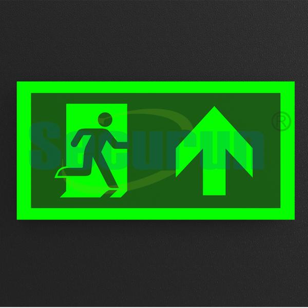 Odm Aluminum Safety Route Hotel Fire Evacuation Signs Glow In The Dark
