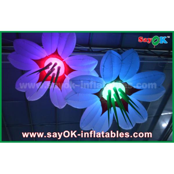 LED Hang Flower Inflatable Lighting Decoration Nylon Cloth For Advertising / Event