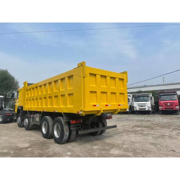 420hp Used Sinotruk Dump Truck Red Color Manual Transmission construction companies