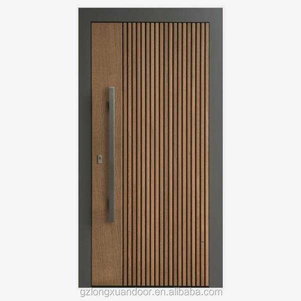 Modern Single Solid MDF Wood Doors 88cm Wooden Door For Entrance