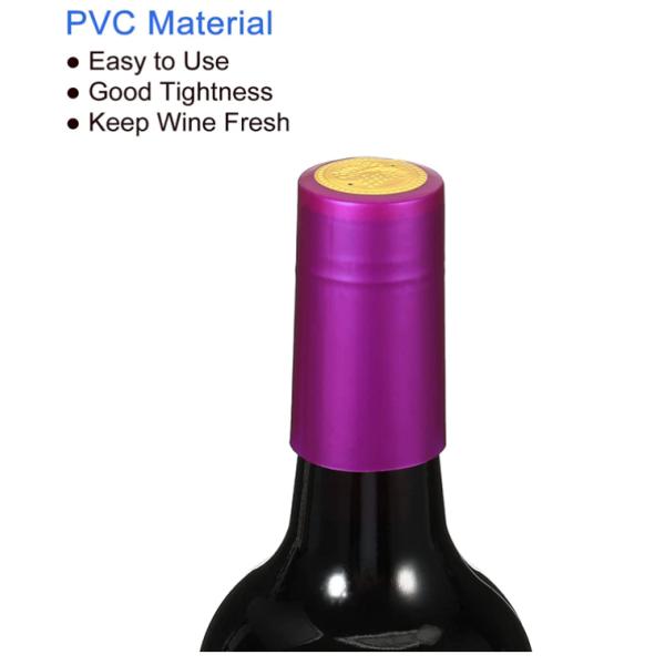 Здоровые безсвинцовые стеклянные теплосокращающие капсулы Прозрачные крышки для бутылок с вином