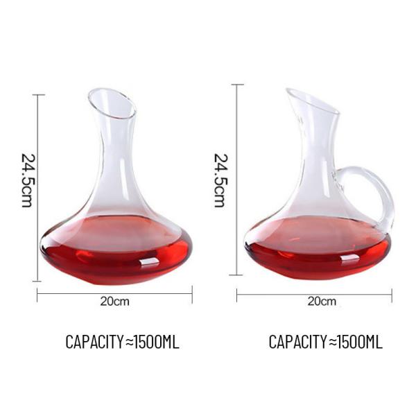 Vente en gros d'aérateur de décanteur de vin en cristal sans plomb, fabriqué à la main.