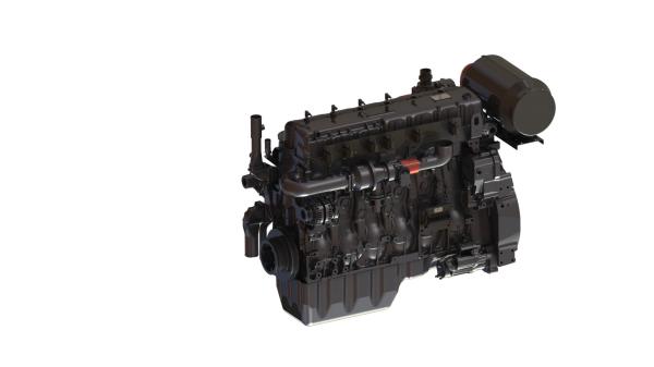 YC6KN Biogas Engine  13.9L Power Pack Engine Water Cooled Exhaust Gas Turbocharger