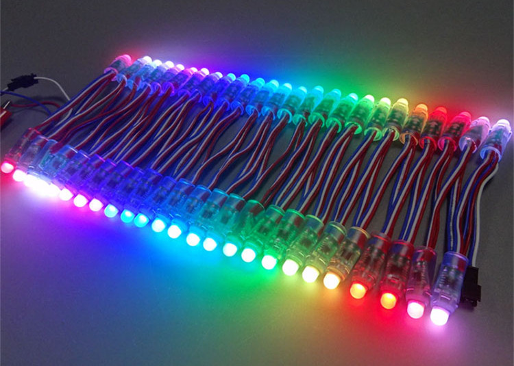 света приведенные рождества WS2811 9mm 12mm Addressable Multicolor Dmx 1903 с 3 проводами