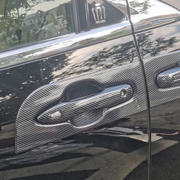 Silver/Black Car Accessories Door Handle Bowl Cover for Toyota Alphard Vellfire 2024