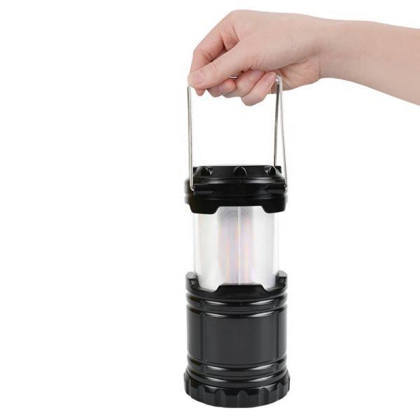 2023 New Telescopic Convenient Hook Lantern Dual Color Flame Flashing Torch Lantern Classic Mini Tent Light