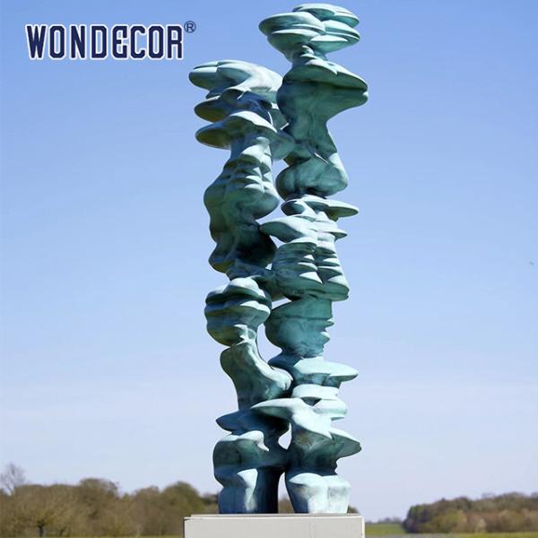 Large Abstract Rockery Bronze Garden Sculpture Metal Casting