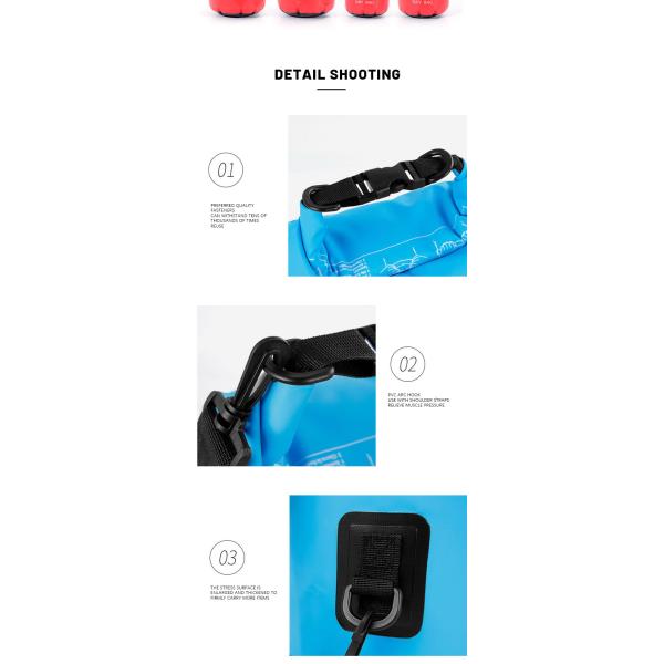 Черный голубой рюкзак водоустойчивое 5L/10L/20L/30L рюкзака сухой сумки облегченный