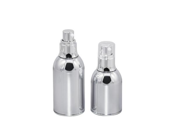 Acrylic Skincare Cosmetic Airless Bottle Full Electroplating Vacuum Bottle 30ml 50ml 100ml