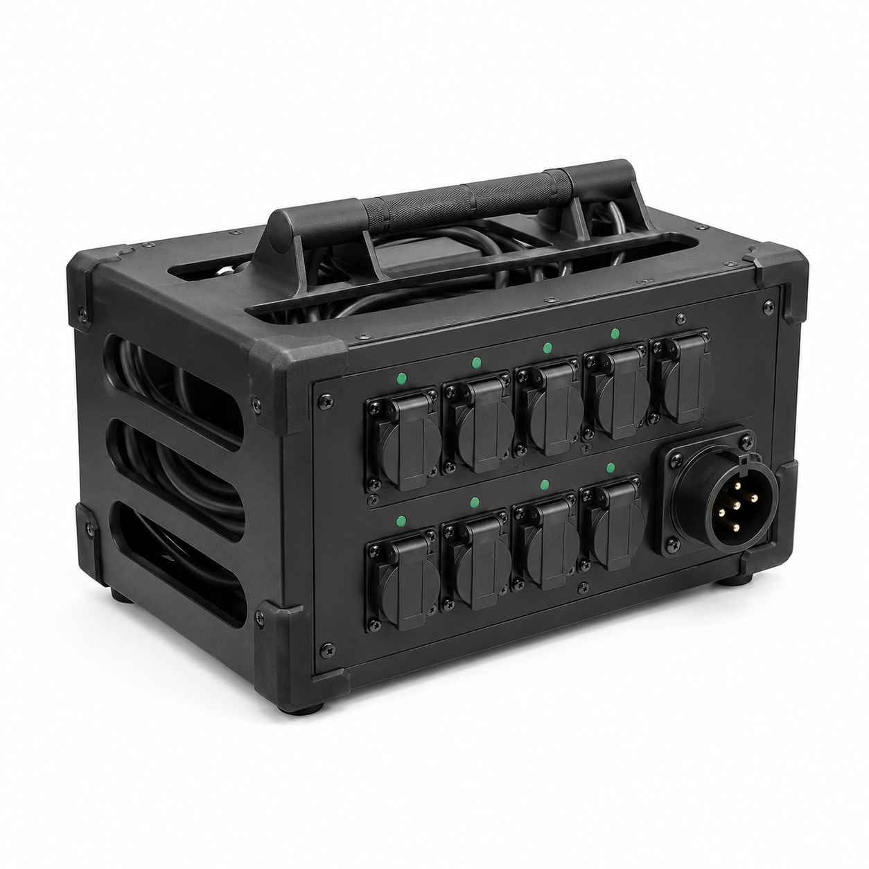 Entertainment Stage Power Distro 120V / 240V Built In Wire Management Slots