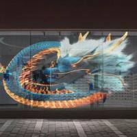Écran d'affichage LED transparent P8 haute luminosité pour publicité intérieure sur fenêtre en verre avec film LED transparent