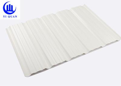 O telhado impermeável de pouco peso do Pvc cobre/folha telhando ondulado branco