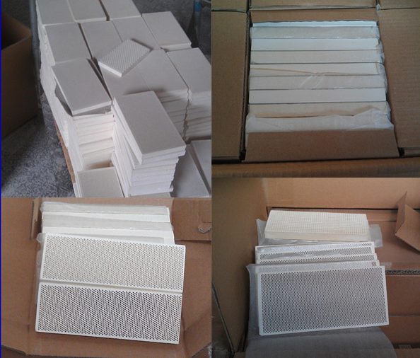 Infrared Ceramic Honeycomb Gas Heater Ceramic Plate Stove Use 163*73*13mm