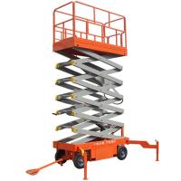 500KG Mobile Platform Lift 9m Scissor Lift For Outdoor Building Aerial Work