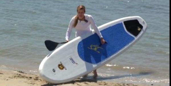 Portable Durable Inflatable Standup Paddleboard With 1 Pc Foot Brace