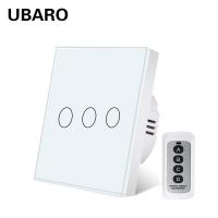 Le panneau de verre trempé blanc de la maison intelligente, commutateur téléphonique sans fil, commutateur mural contrôlable, 0 à 20 mètres.