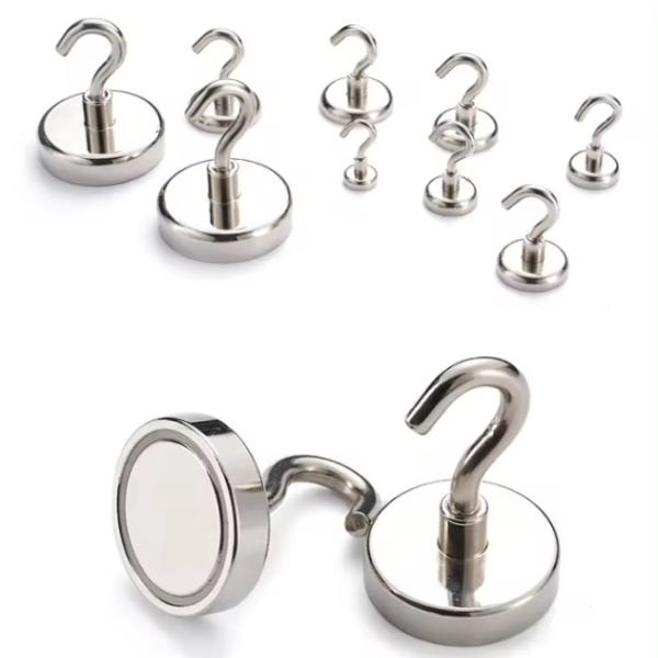 N38-N52 Super Strong Magnetic Hooks Neodymium Magnet Hooks Corrosion Protection