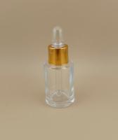 Customized Dropper Bottle Lotion Dispenser Pump For Face Essence With Golden Screw Lid And Small Size