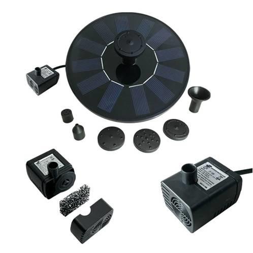 Cachoeira solar da bomba da fonte do jardim exterior para o banho Kit Water Fountain Pump submergível decorativo do pássaro da associação
