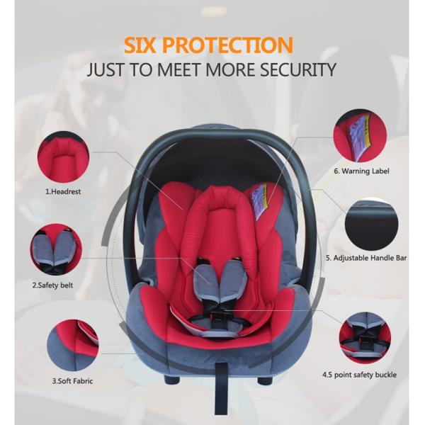 ECE Standard Child Car Seat Wonderful Safety Baby Cradle Car Seat