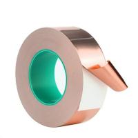 Fita adesiva de cobre de 76 mm personalizada em rolo de toras fita adesiva condutiva