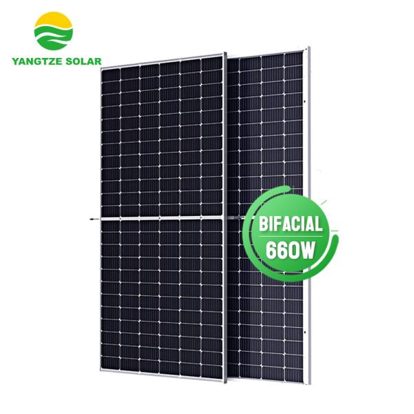 660W 132cells Bifacial Solar Panel Perc Cell Anti PID