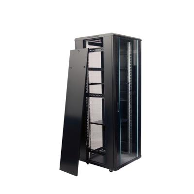 600*600*2000 Size 19 Inch Toughened Glass Door Rack Server with 1.5mm Installation Beam