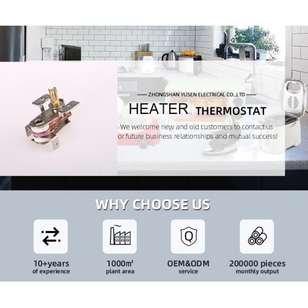 Бытовой электрический обогреватель тепловой переключатель 125v16a с регулируемым железным термостатом KST