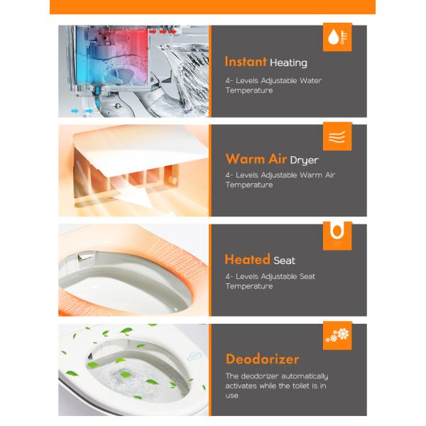 Туалет роскошного биде Wc датчика Bathroom электрического автоматического полного умный умный