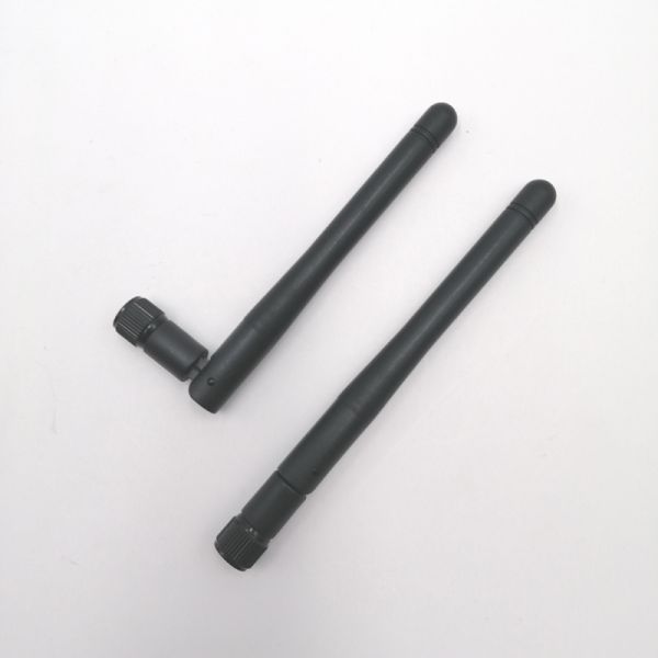 RP SMA-J 2.4/5.8G 2400-2500/5150-5850M 3dbi omnidirectional Wi-Fi Bluetooth ZigBee plastic rod-shaped antenna 10x109mm