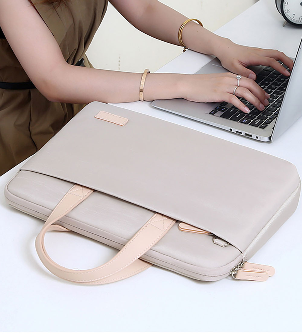 For Laudtec Custom Logo Business Travel Notebook Shoulder Bag Women's Dnb143 Portable Polyester Laptop Handbag Larger Capacity Wholesale OEM/ODM/Private Label
