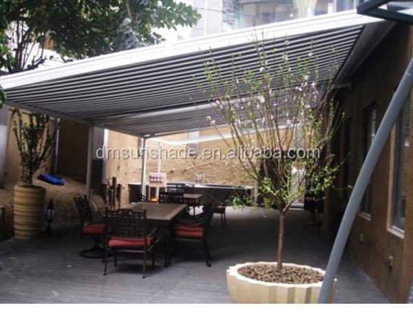 Aluminum Garden Waterproof Awning Motorized Retractable Conservatory