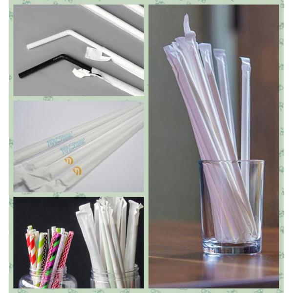 Food Grade 28g White Straw Wrapping Paper For Beverage Store Packing