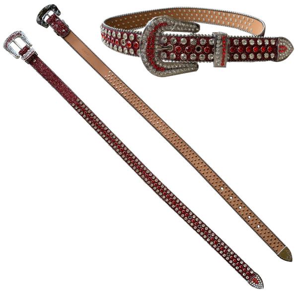 SGS Belt Buckle Hardware , Catwalk Girdle Rhinestone Womens Belt 42 inches Length