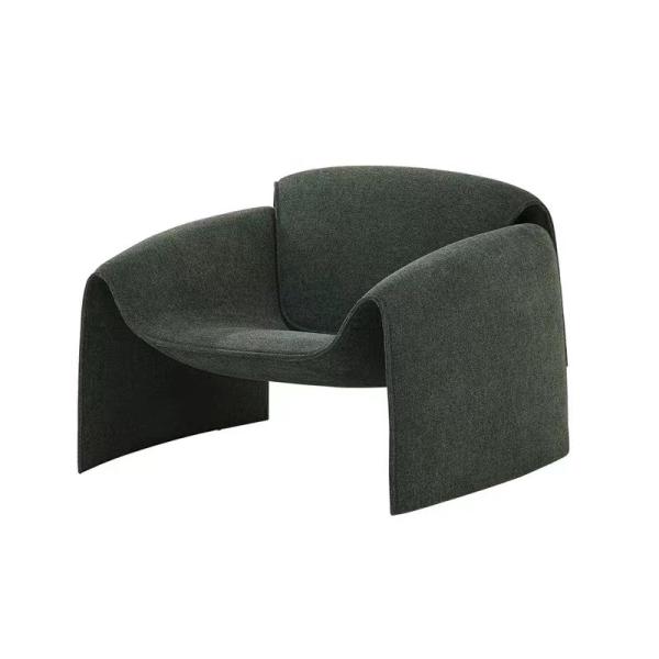 Crab Inspired Design Stylish Fabric Armchair with Wide Seat Spacious