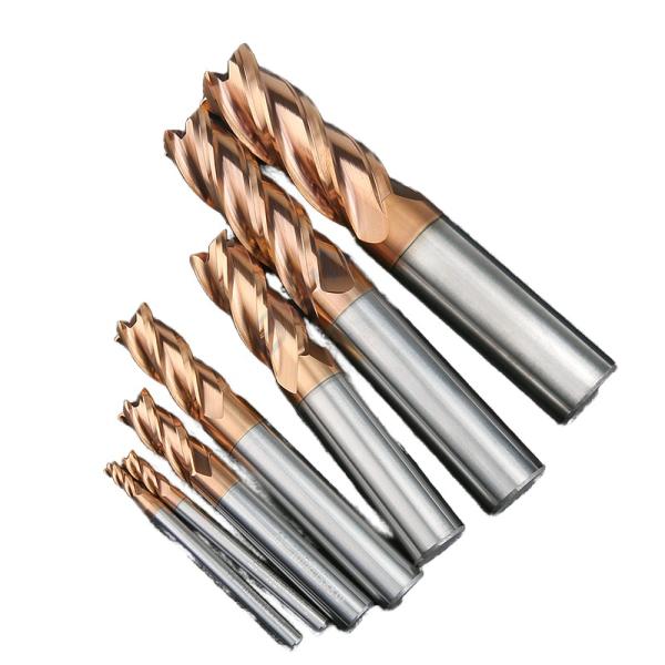 55° Metal Milling Cutters Tungsten  End Mill Bits For Metal ODM