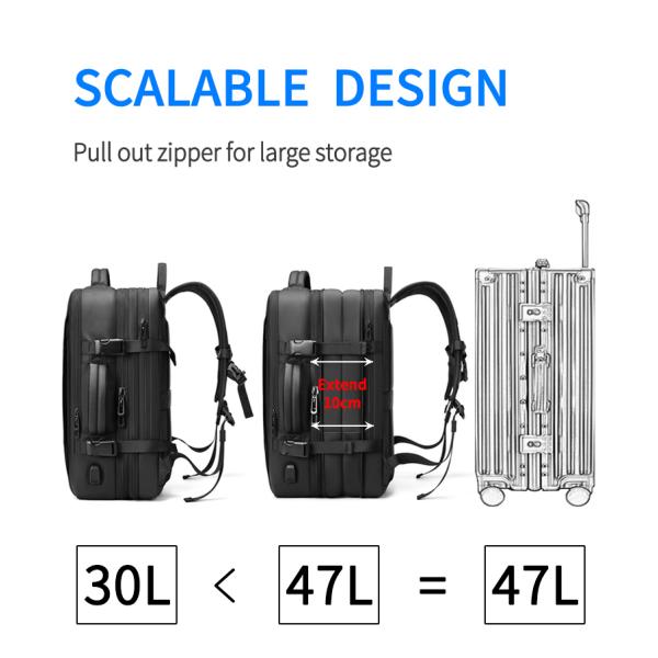 Oxford 17.3 Inch Laptop Backpack Waterproof Office Backpack 20-47Litre