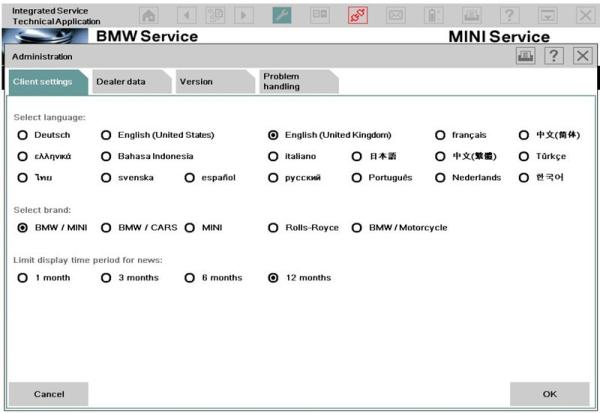 O software o mais novo ISTA/D de BMW ICOM (ISID 3.52.32) ISTA/P (3.57.2.002) com o multilíngue para o portátil de Lenovo