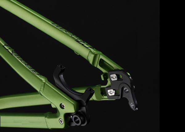 27.5  Inch Green Aluminum Electric Bike Frame XC Hardtail Full Suspension