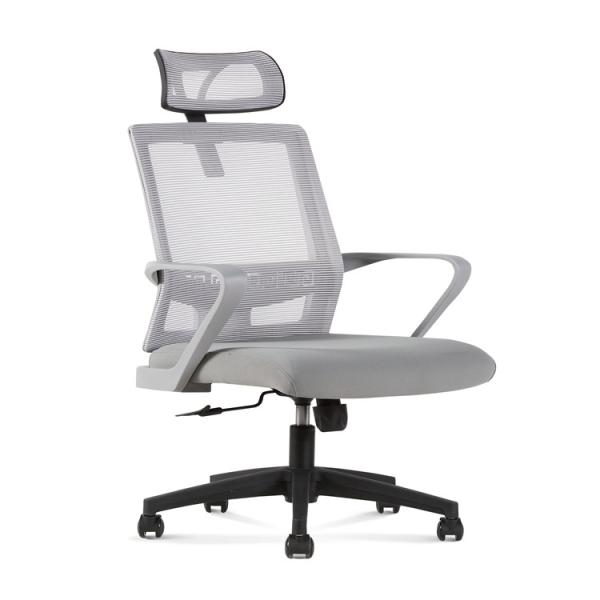 Gris arrière élevé Mesh Executive Chairs ergonomique avec l'appui lombaire mis