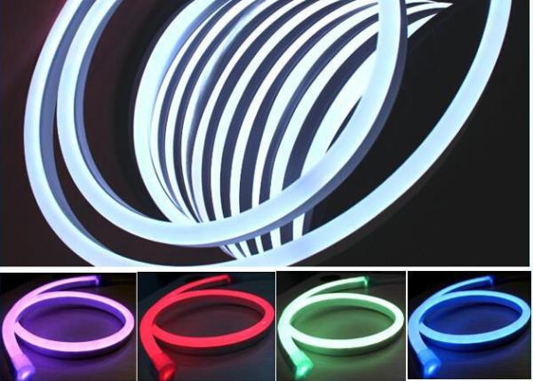 Diodo emissor de luz de néon redondo/horizontalmente de IP68 RGB do diodo emissor de luz do cabo flexível 60/tensão de entrada C.A. de M 220V
