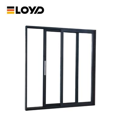 Porta deslizante de vidro congelado à prova de som 120 x 80 para pátio de alumínio fino