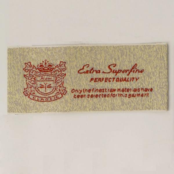Custom Made Woven Clothing Labels Cloth Sewing Labels Fold For Garment