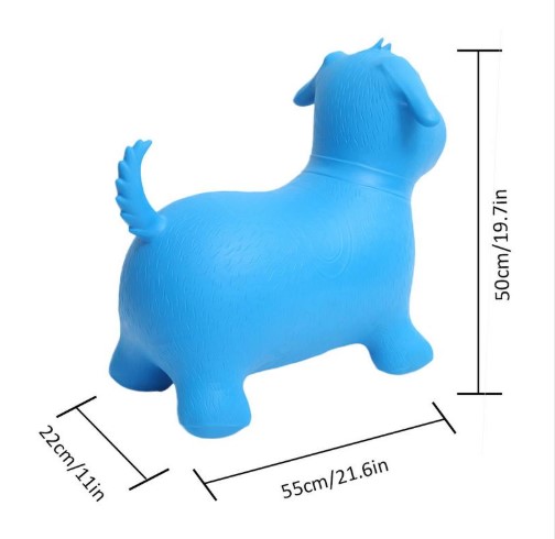 Jumping Dog Animal Space Hopper Inflatable Bouncy Hopper Toys Extra Thickness