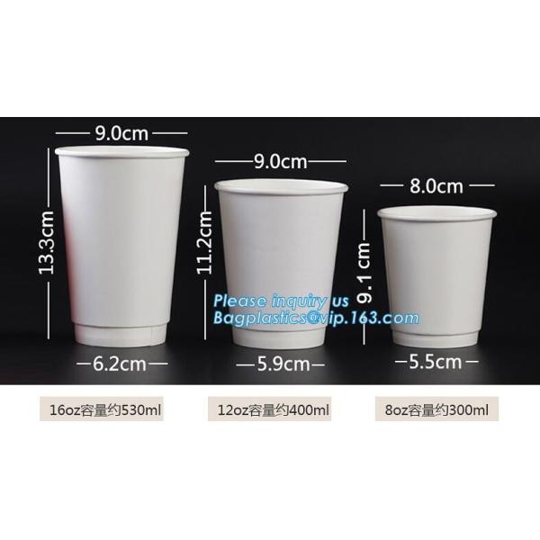 8 OZ Disposable Eco Friendly Coffee Paper Cup,Disposable kraft paper cup customizable coffee milk water juice cup PACKAG