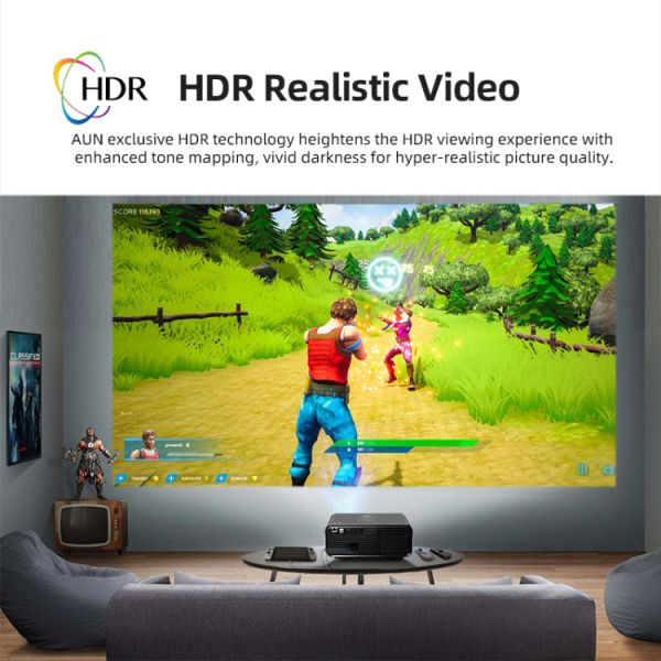 M7 High Brightness 1000 ANSI Lumens 1080P Native Full HD Projector with Android 12.0