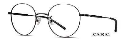 Round Eye Metal Frame Acetate Eyeglass Classical For Men Women