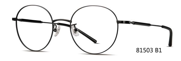 Round Eye Metal Frame Acetate Eyeglass Classical For Men Women