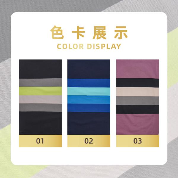 Sweat-Absorbent And Wear-Resistant ，Healthy Striped Knit Fabric For Polo Shirt