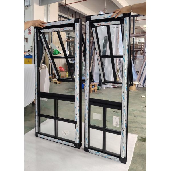 French style decoration with broken bridge aluminum balcony windows